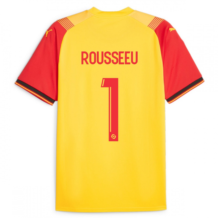 Niño Fútbol Camiseta Justine Rousseeu #1 Amarillo 1ª Equipación 2023/24 México