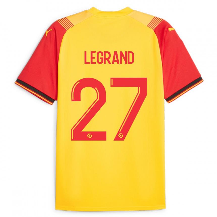 Niño Fútbol Camiseta Bérénice Legrand #27 Amarillo 1ª Equipación 2023/24 México