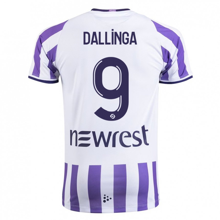 Niño Fútbol Camiseta Thijs Dallinga #9 Blanco 1ª Equipación 2023/24 México