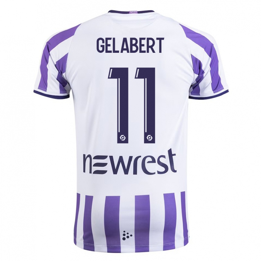 Niño Fútbol Camiseta César Gelabert #11 Blanco 1ª Equipación 2023/24 México