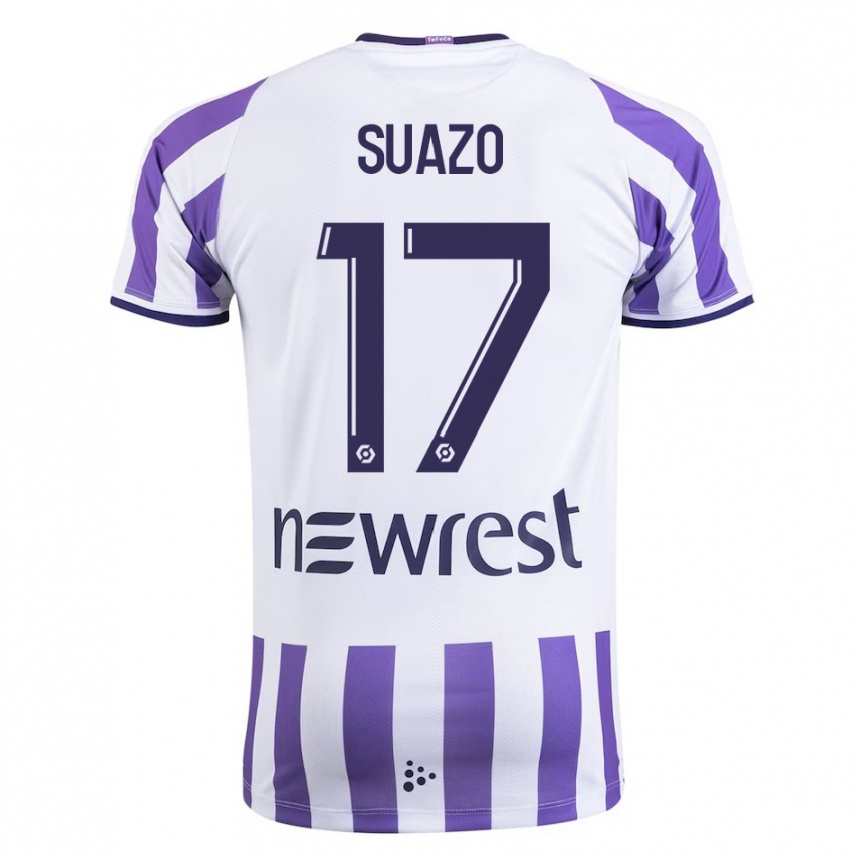 Niño Fútbol Camiseta Gabriel Suazo #17 Blanco 1ª Equipación 2023/24 México