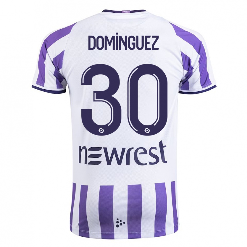 Niño Fútbol Camiseta Álex Domínguez #30 Blanco 1ª Equipación 2023/24 México