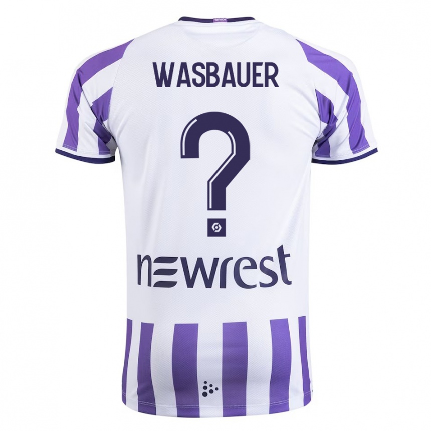 Niño Fútbol Camiseta Nicolas Wasbauer #0 Blanco 1ª Equipación 2023/24 México