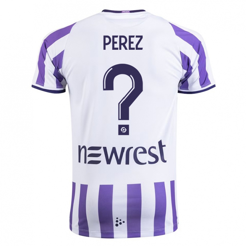 Niño Fútbol Camiseta Giacomo Perez #0 Blanco 1ª Equipación 2023/24 México