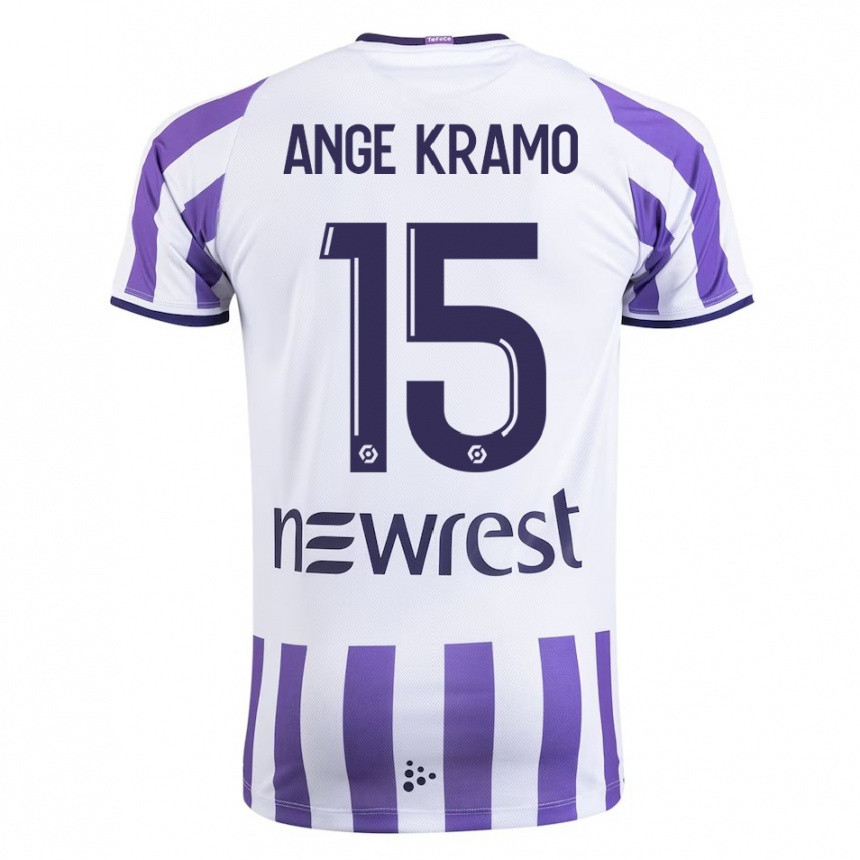 Niño Fútbol Camiseta Marie Ange Kramo #15 Blanco 1ª Equipación 2023/24 México