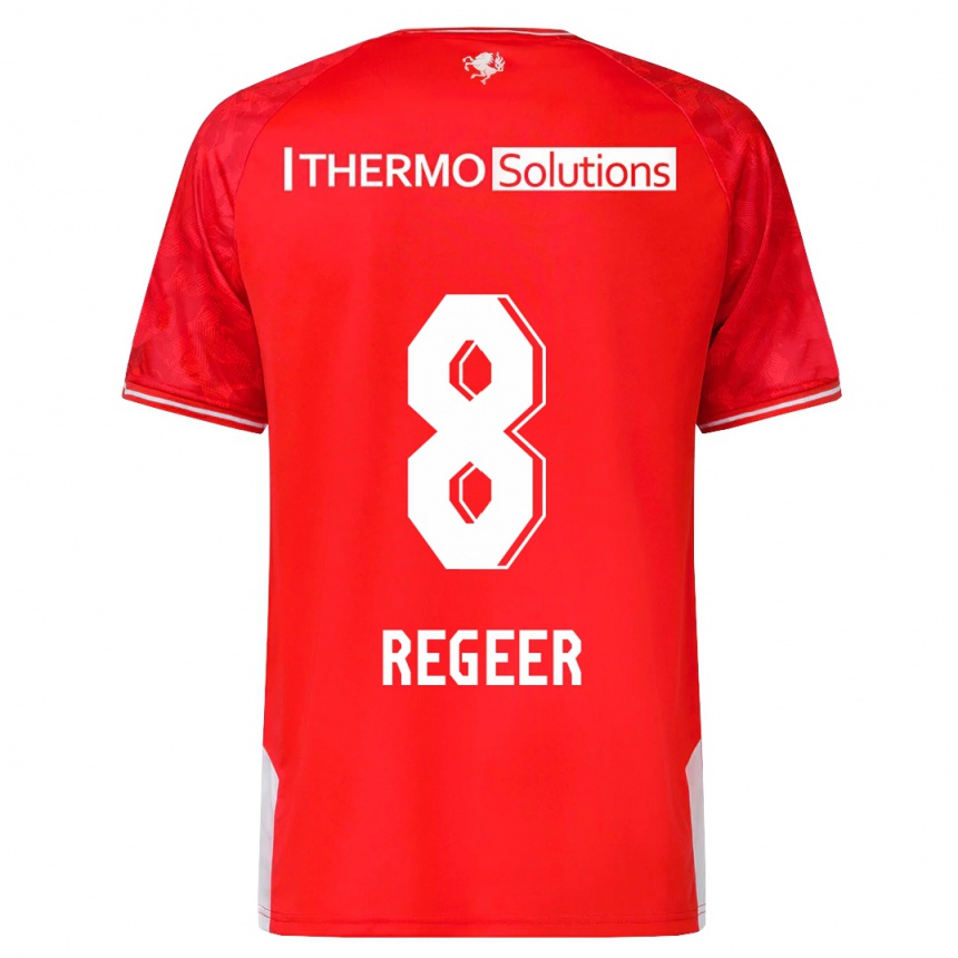 Niño Fútbol Camiseta Youri Regeer #8 Rojo 1ª Equipación 2023/24 México