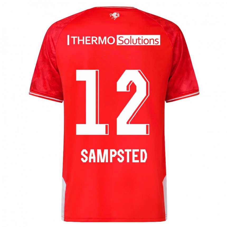 Niño Fútbol Camiseta Alfons Sampsted #12 Rojo 1ª Equipación 2023/24 México