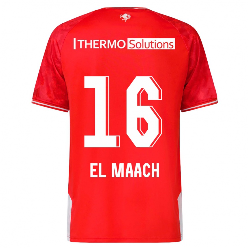 Niño Fútbol Camiseta Issam El Maach #16 Rojo 1ª Equipación 2023/24 México