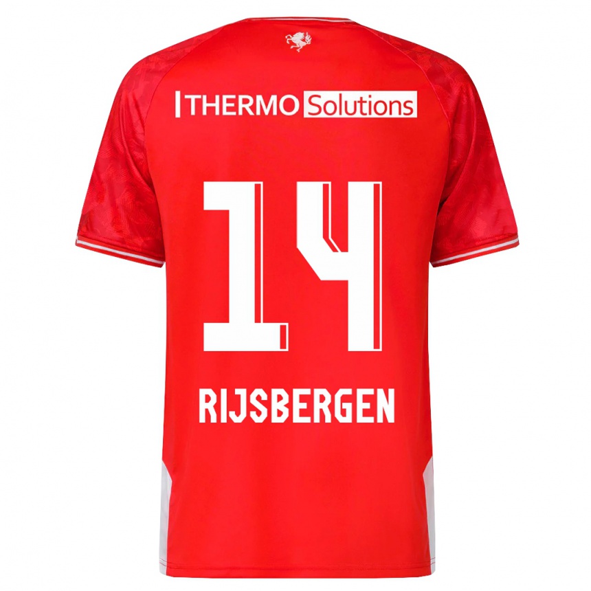 Niño Fútbol Camiseta Liz Rijsbergen #14 Rojo 1ª Equipación 2023/24 México