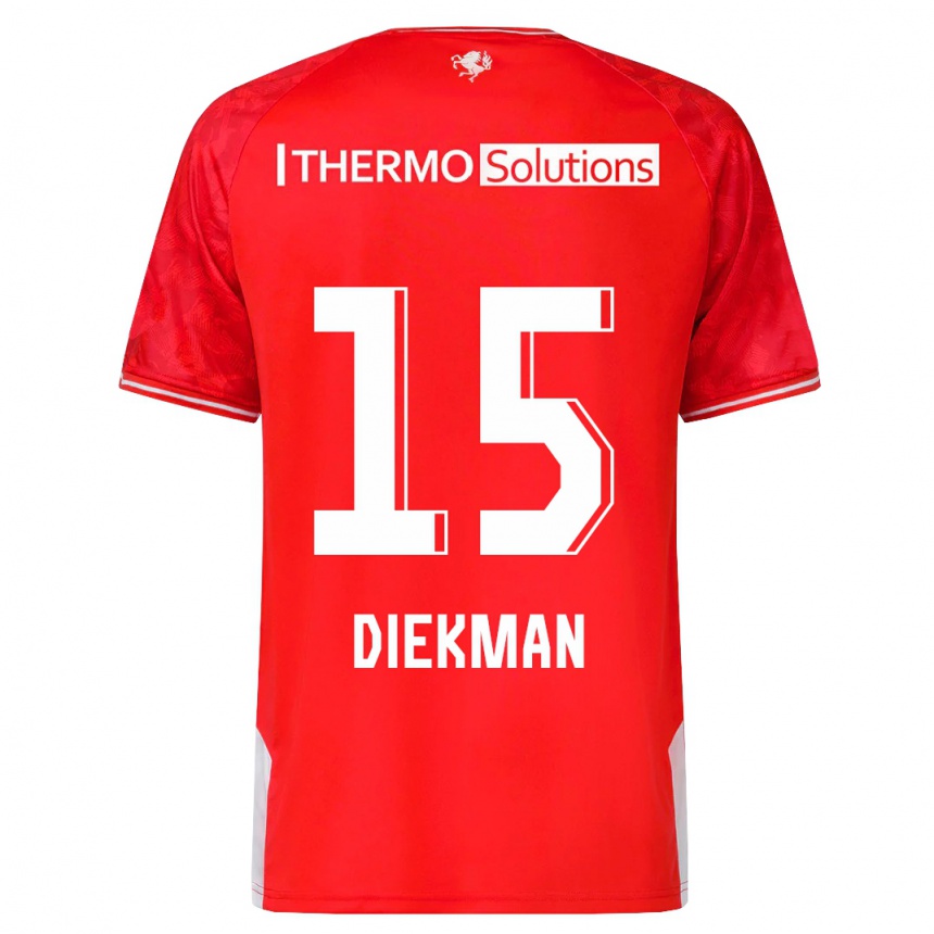 Niño Fútbol Camiseta Jill Diekman #15 Rojo 1ª Equipación 2023/24 México