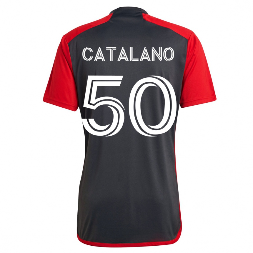 Niño Fútbol Camiseta Gianluca Catalano #50 Gris 1ª Equipación 2023/24 México