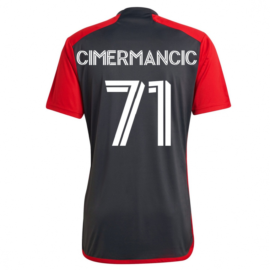 Niño Fútbol Camiseta Markus Cimermancic #71 Gris 1ª Equipación 2023/24 México
