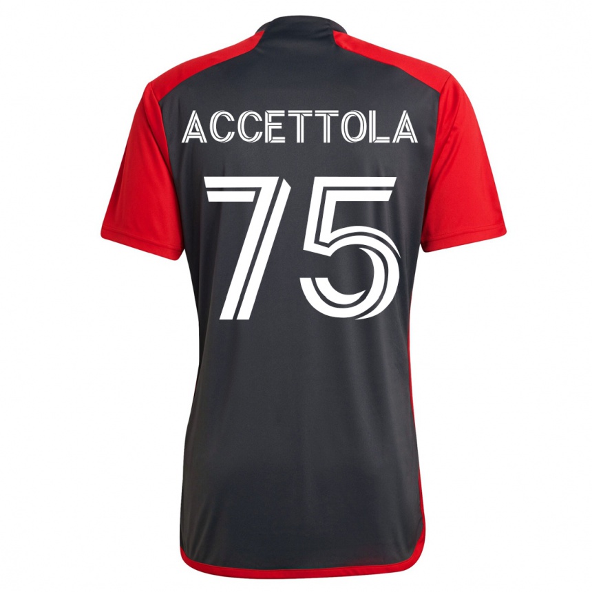 Niño Fútbol Camiseta Luca Accettola #75 Gris 1ª Equipación 2023/24 México