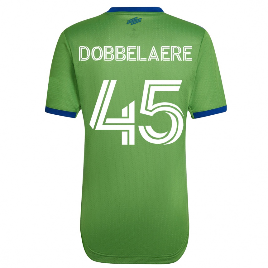 Niño Fútbol Camiseta Ethan Dobbelaere #45 Verde 1ª Equipación 2023/24 México
