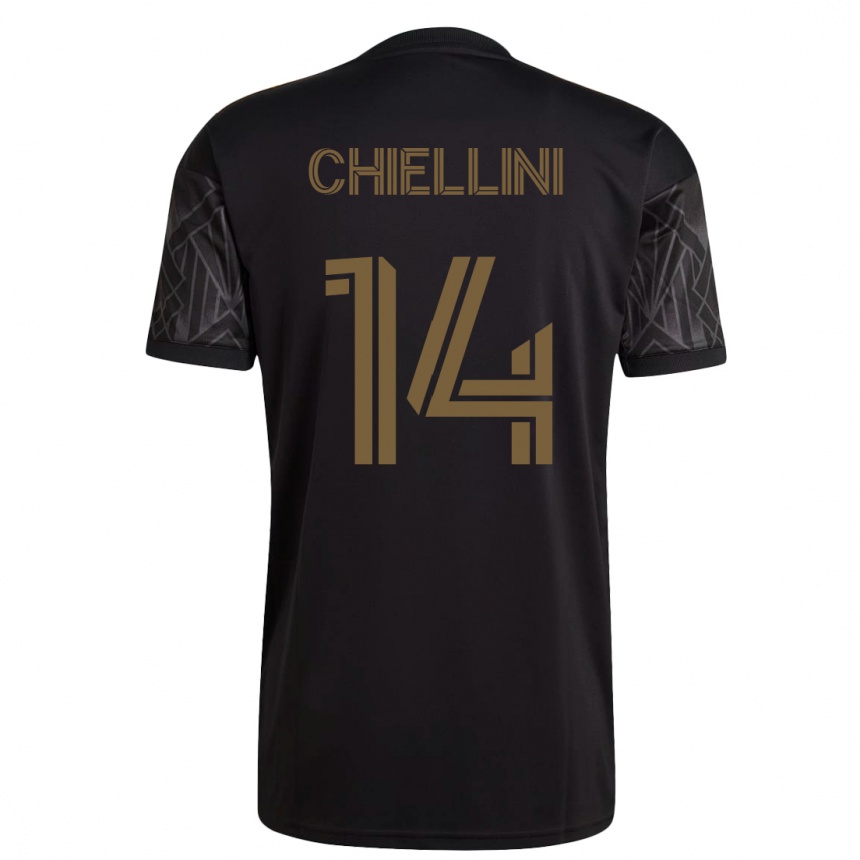Niño Fútbol Camiseta Giorgio Chiellini #14 Negro 1ª Equipación 2023/24 México