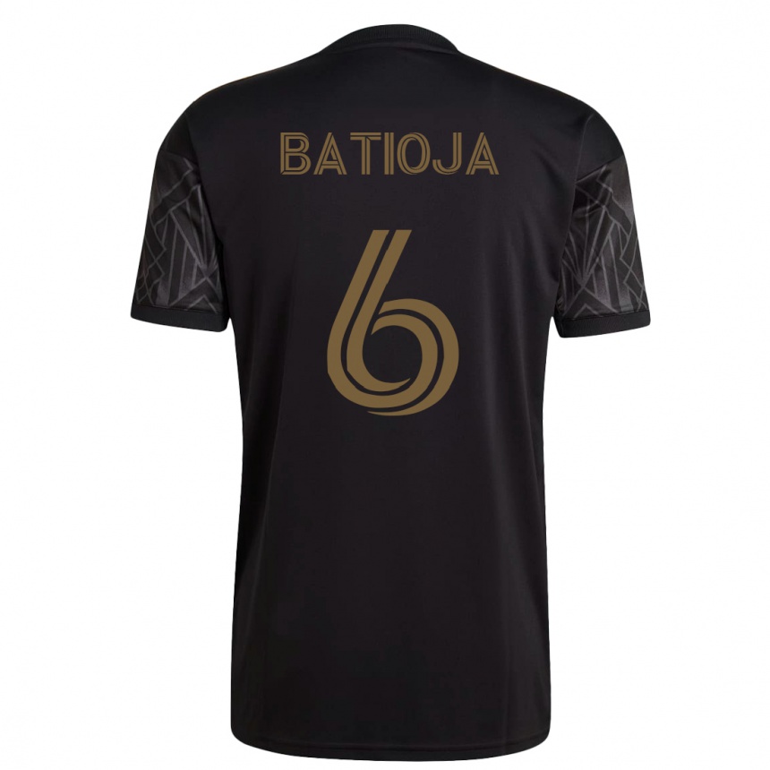 Niño Fútbol Camiseta Jeremy Batioja #6 Negro 1ª Equipación 2023/24 México