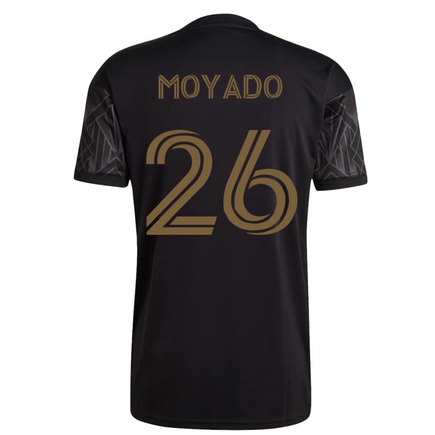 Niño Fútbol Camiseta Bryan Moyado #26 Negro 1ª Equipación 2023/24 México
