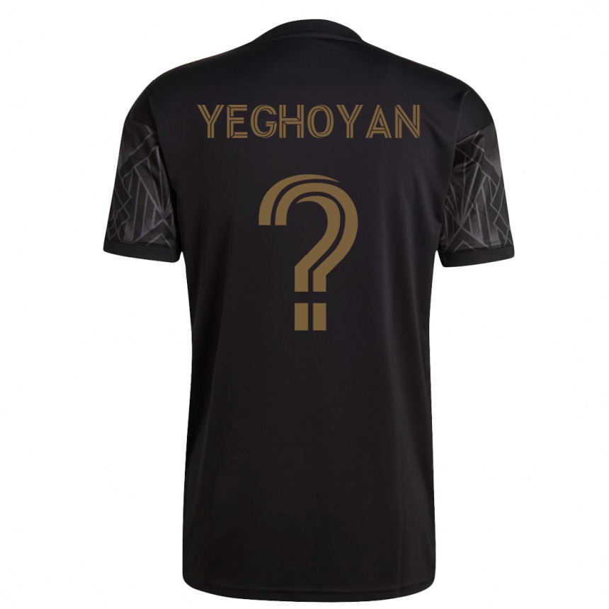 Niño Fútbol Camiseta David Yeghoyan #0 Negro 1ª Equipación 2023/24 México