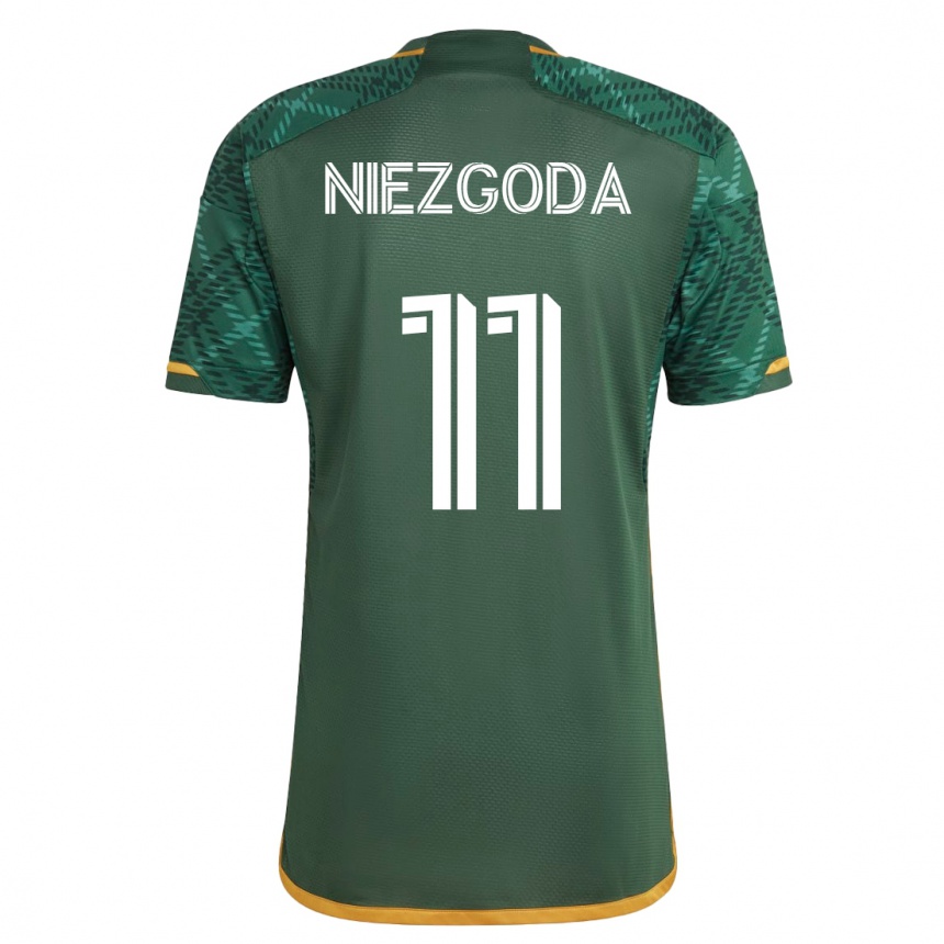 Niño Fútbol Camiseta Jaroslaw Niezgoda #11 Verde 1ª Equipación 2023/24 México