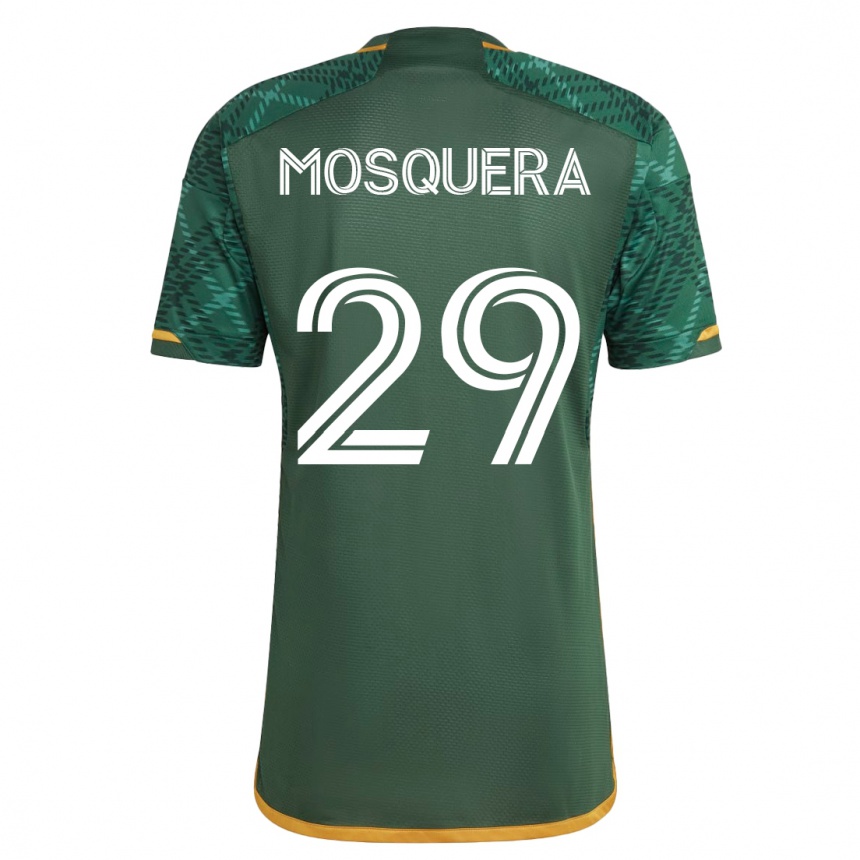 Niño Fútbol Camiseta Juan David Mosquera #29 Verde 1ª Equipación 2023/24 México