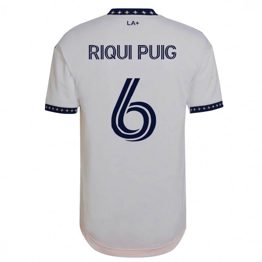 Niño Fútbol Camiseta Riqui Puig #6 Blanco 1ª Equipación 2023/24 México
