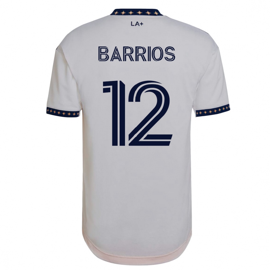 Niño Fútbol Camiseta Michael Barrios #12 Blanco 1ª Equipación 2023/24 México