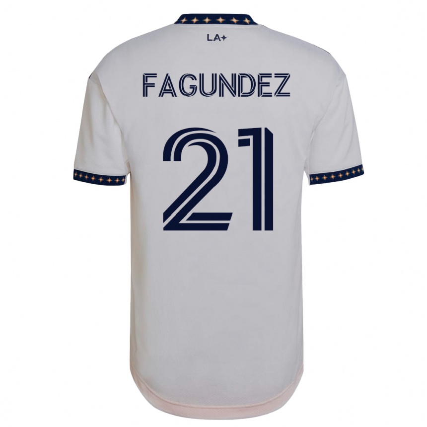 Niño Fútbol Camiseta Diego Fagúndez #21 Blanco 1ª Equipación 2023/24 México