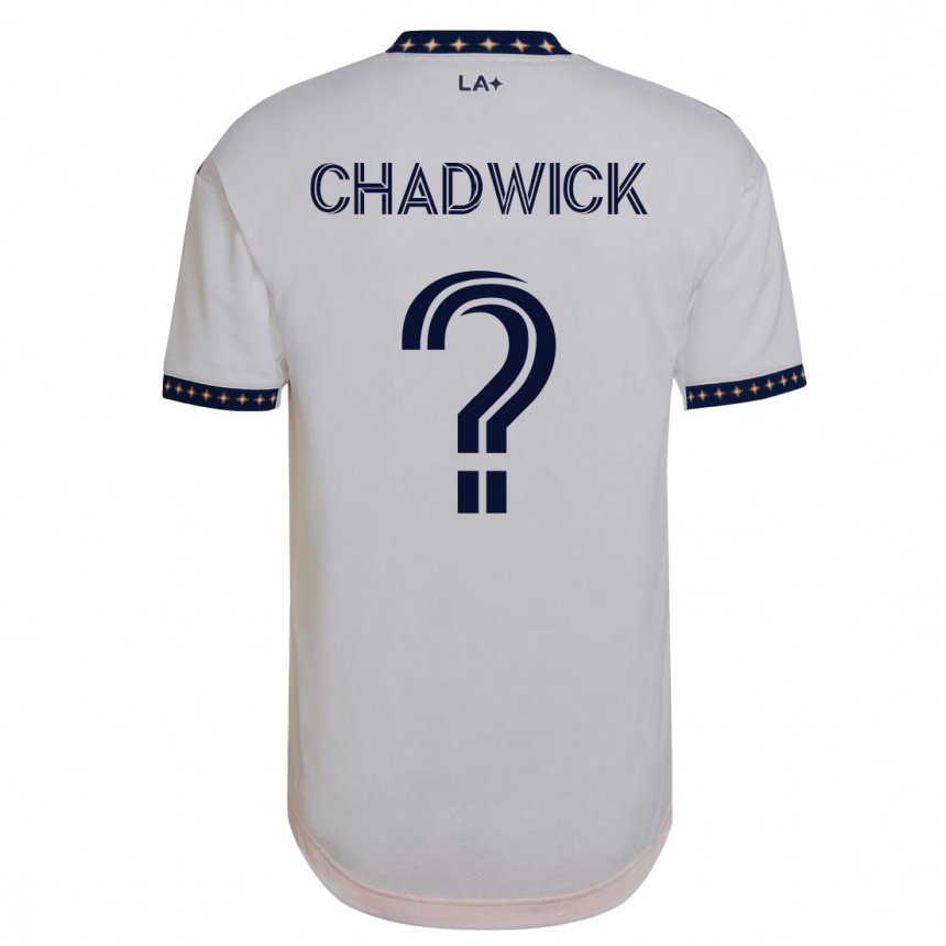 Niño Fútbol Camiseta Edward Chadwick #0 Blanco 1ª Equipación 2023/24 México