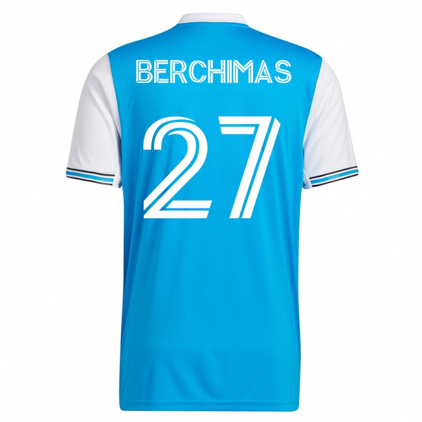 Niño Fútbol Camiseta Nimfasha Berchimas #27 Azul 1ª Equipación 2023/24 México