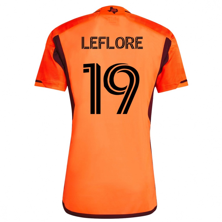 Niño Fútbol Camiseta Isaiah Leflore #19 Naranja 1ª Equipación 2023/24 México
