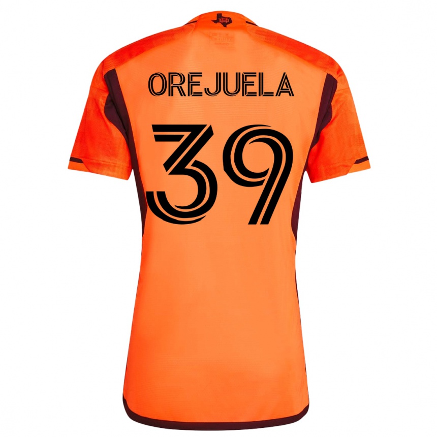 Niño Fútbol Camiseta Jesus Orejuela #39 Naranja 1ª Equipación 2023/24 México
