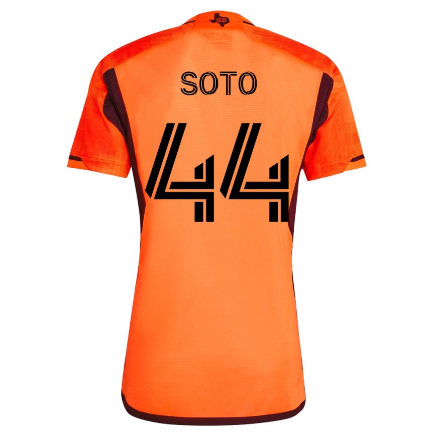 Niño Fútbol Camiseta Ezekiel Soto #44 Naranja 1ª Equipación 2023/24 México