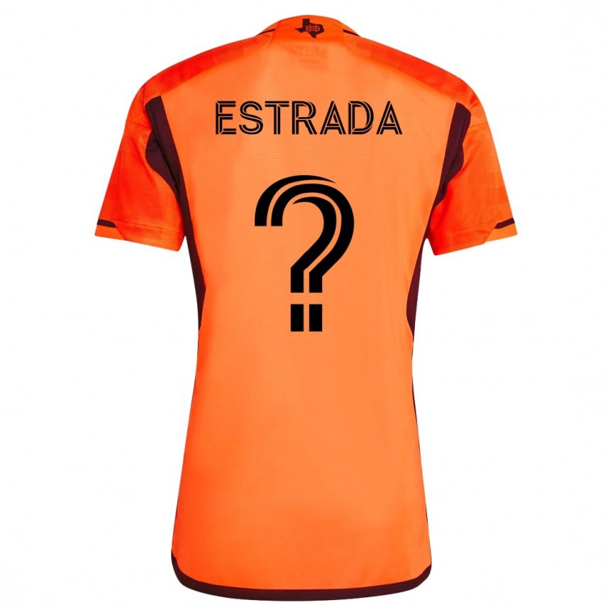 Niño Fútbol Camiseta Jorge Estrada #0 Naranja 1ª Equipación 2023/24 México