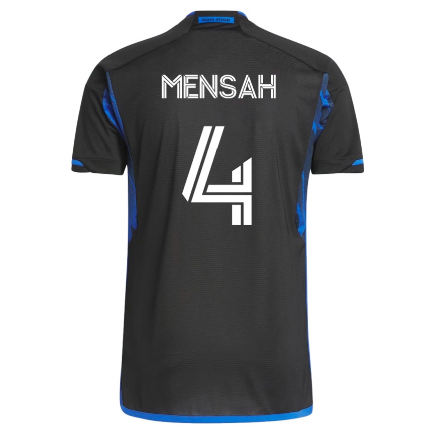Niño Fútbol Camiseta Jonathan Mensah #4 Azul Negro 1ª Equipación 2023/24 México
