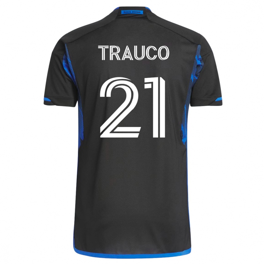 Niño Fútbol Camiseta Miguel Trauco #21 Azul Negro 1ª Equipación 2023/24 México