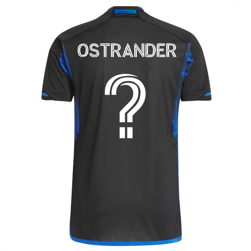 Niño Fútbol Camiseta William Ostrander #0 Azul Negro 1ª Equipación 2023/24 México