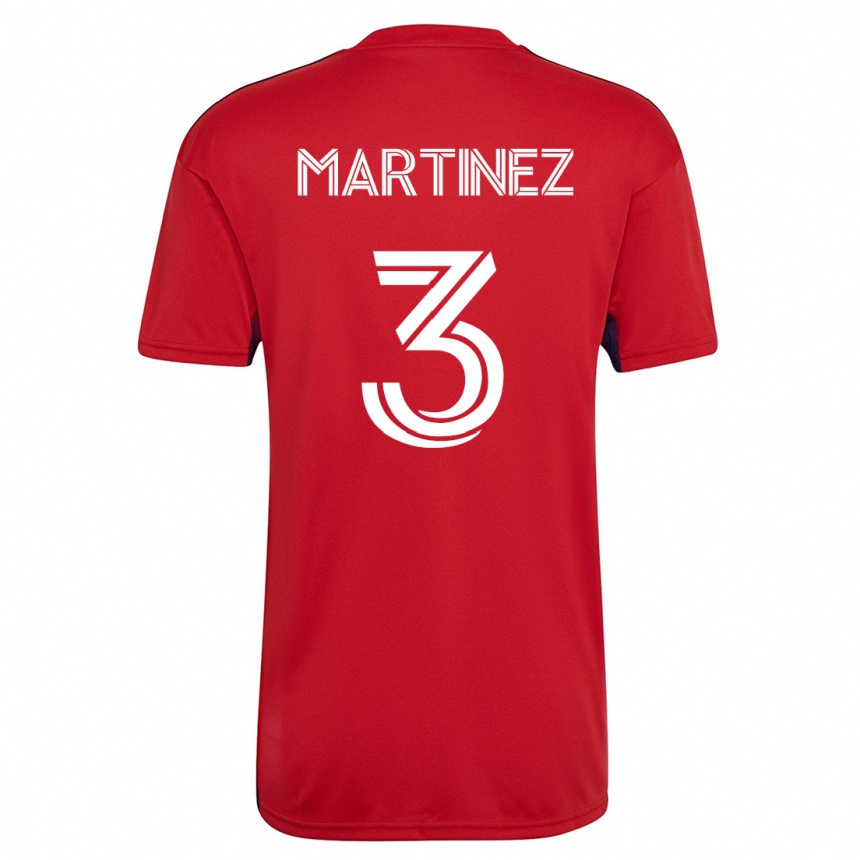 Niño Fútbol Camiseta José Antonio Martínez #3 Rojo 1ª Equipación 2023/24 México