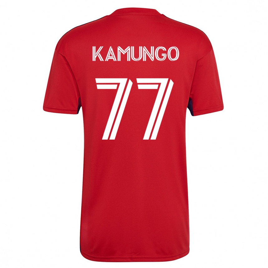 Niño Fútbol Camiseta Bernard Kamungo #77 Rojo 1ª Equipación 2023/24 México