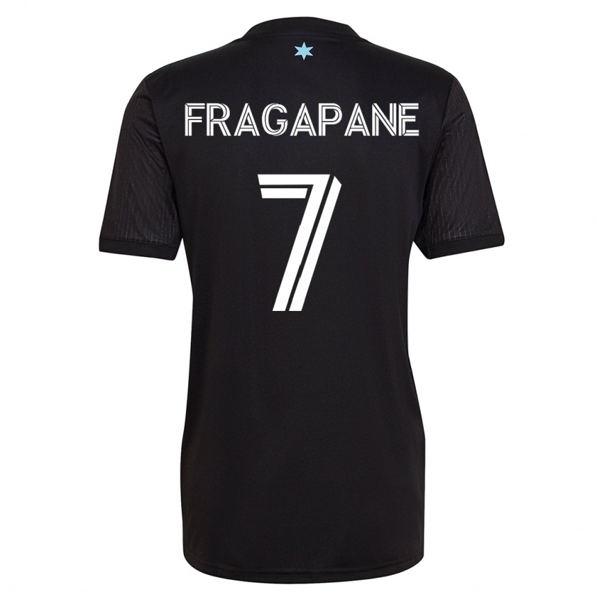 Niño Fútbol Camiseta Franco Fragapane #7 Negro 1ª Equipación 2023/24 México
