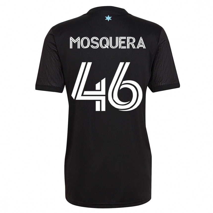 Niño Fútbol Camiseta Juan Camilo Mosquera #46 Negro 1ª Equipación 2023/24 México