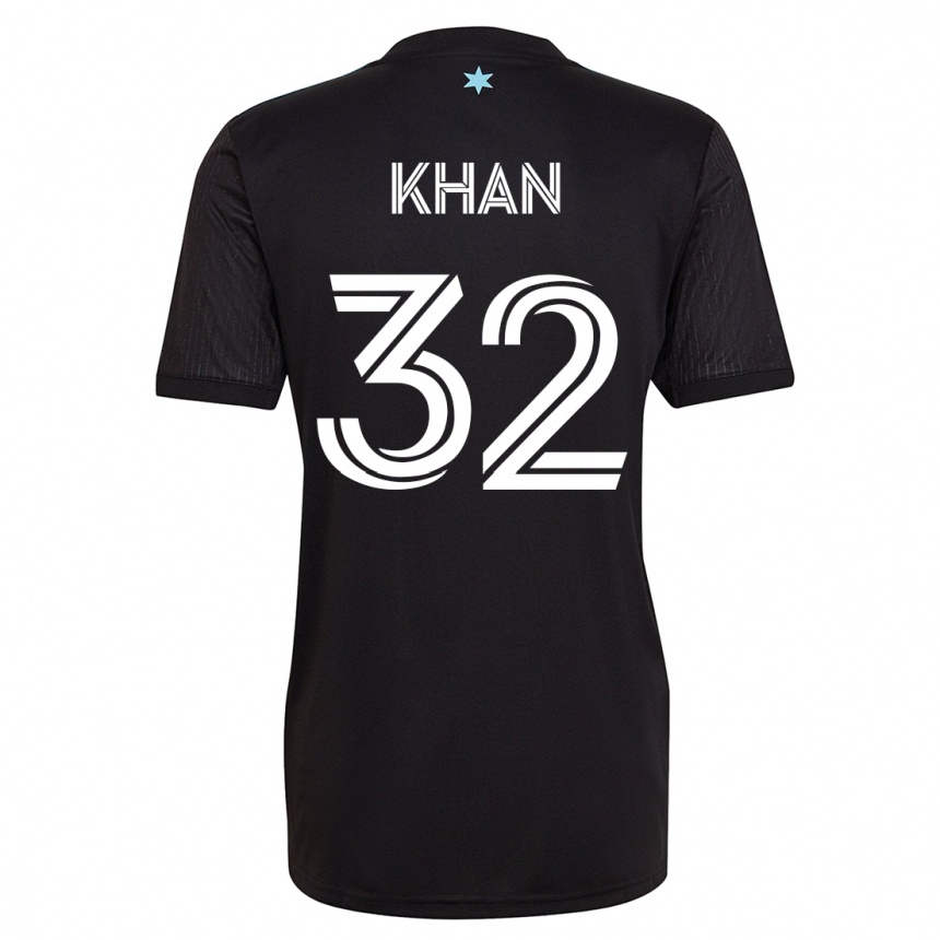 Niño Fútbol Camiseta Molik Khan #32 Negro 1ª Equipación 2023/24 México