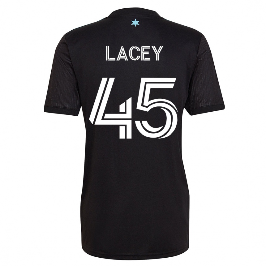 Niño Fútbol Camiseta Kameron Lacey #45 Negro 1ª Equipación 2023/24 México