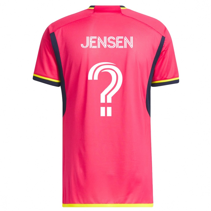 Niño Fútbol Camiseta Isak Jensen #0 Rosa 1ª Equipación 2023/24 México