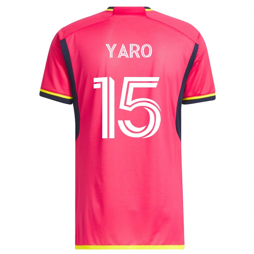 Niño Fútbol Camiseta Joshua Yaro #15 Rosa 1ª Equipación 2023/24 México