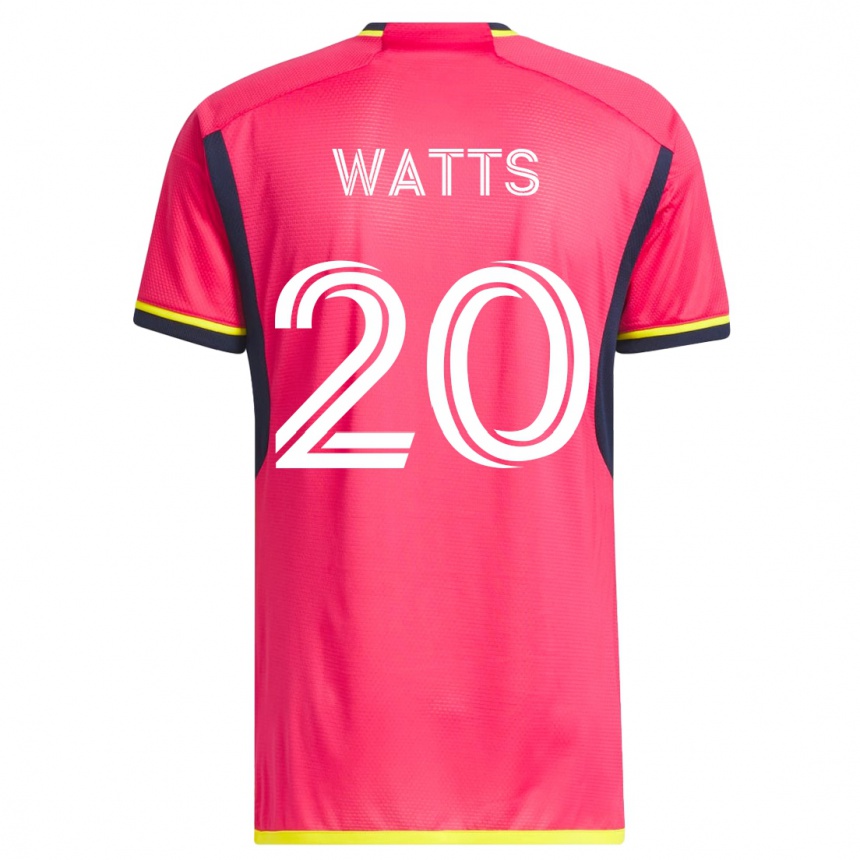 Niño Fútbol Camiseta Akil Watts #20 Rosa 1ª Equipación 2023/24 México