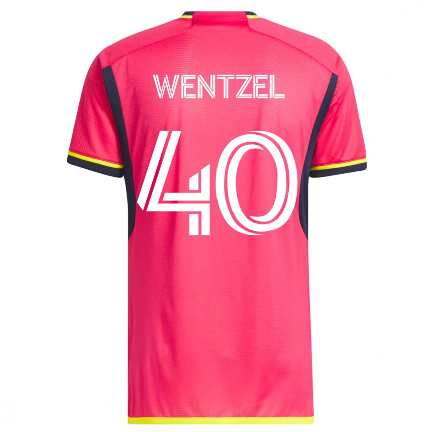 Niño Fútbol Camiseta Michael Wentzel #40 Rosa 1ª Equipación 2023/24 México