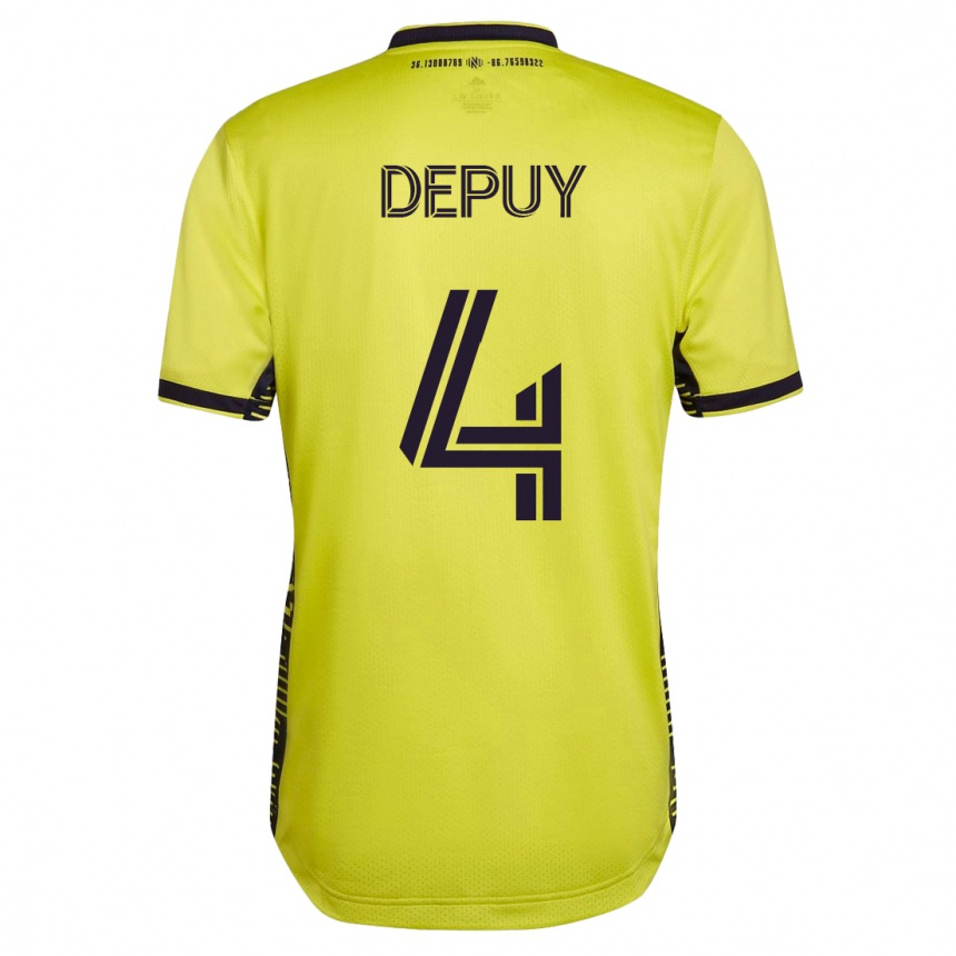 Niño Fútbol Camiseta Nick Depuy #4 Amarillo 1ª Equipación 2023/24 México
