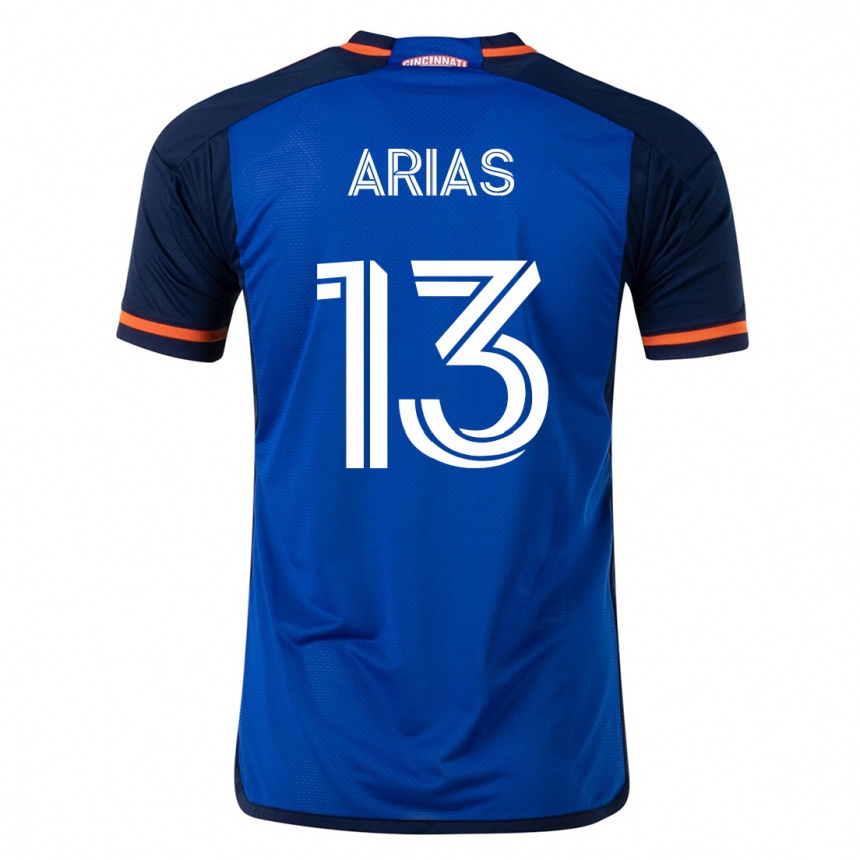 Niño Fútbol Camiseta Santiago Arias #13 Azul 1ª Equipación 2023/24 México