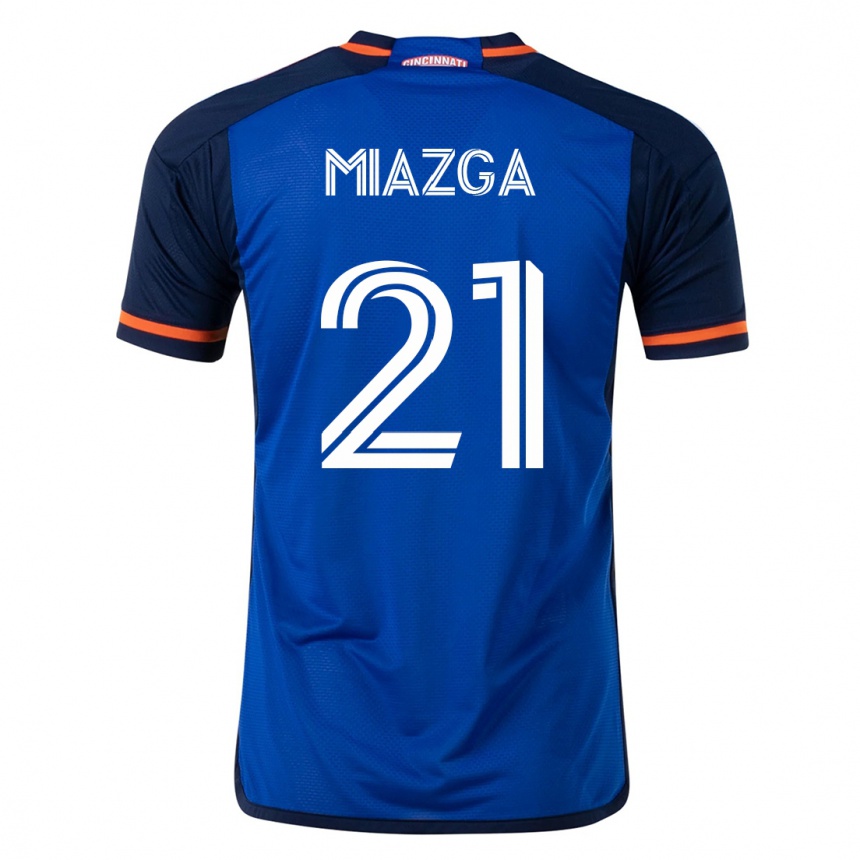 Niño Fútbol Camiseta Matt Miazga #21 Azul 1ª Equipación 2023/24 México