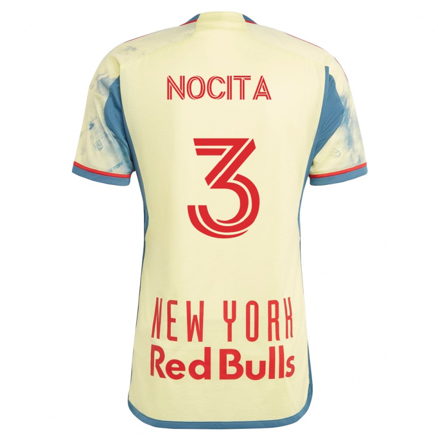 Niño Fútbol Camiseta Matthew Nocita #3 Amarillo 1ª Equipación 2023/24 México